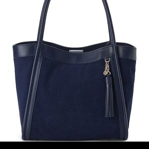 NWT BRAHMIN Belcanto Collection Suede Bailee Oversized Tote Bag